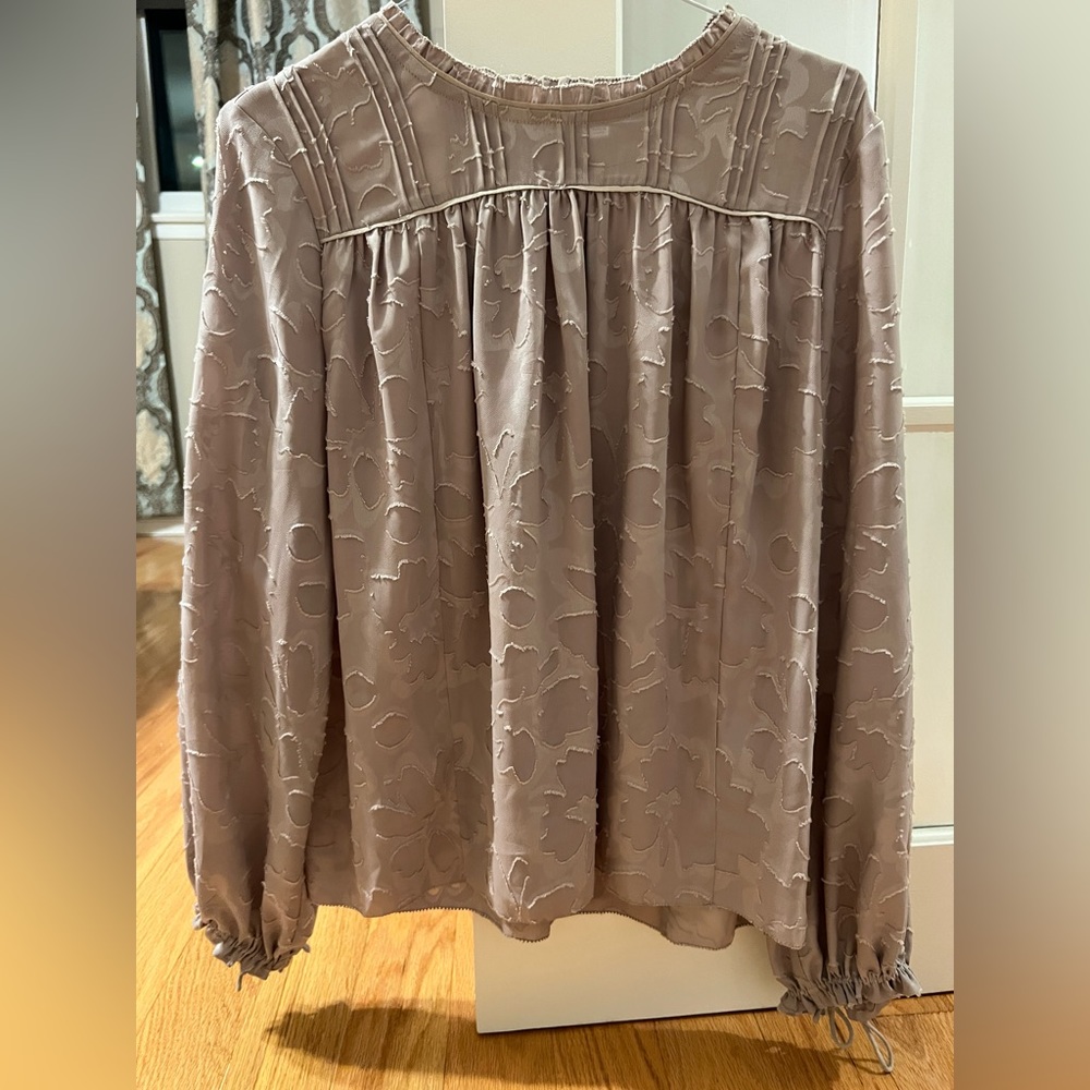 Aritzia embroidered blouse
